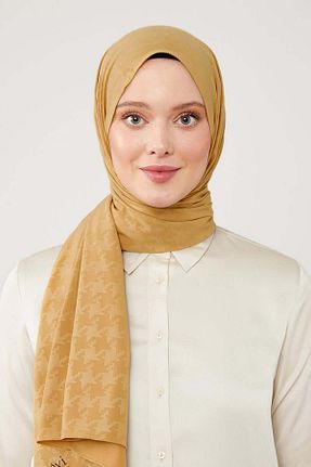 شال طلائی زنانه پلی استر Levidor - کد 849953232