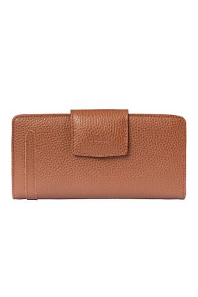 کیف پول قهوه ای زنانه ابعاد بزرگ Guzini - کد 849963143