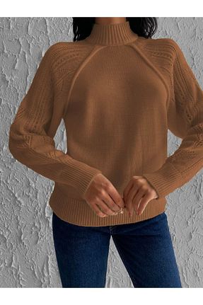 پلیور قهوه ای زنانه ساده citystyle - کد 849999777