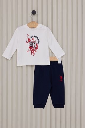 ست بالاتنه و پائین تنه سرمه ای بچه گانه بافت U.S. Polo Assn. - کد 849994139