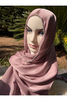 شال صورتی زنانه پلی استر ahhu - کد 846406111