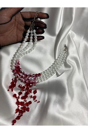 گردنبند مروارید متالیک Genel Markalar - کد 826944384