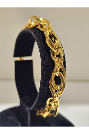 دستبند استیل (فولاد) طلائی زنانه استیل (فولاد) imitasyon dünyası - کد 850130006