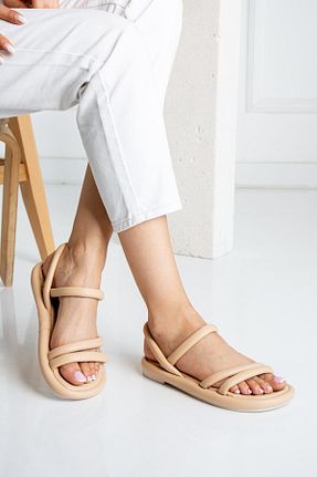 صندل سرمه ای زنانه پاشنه تخت star shoes - کد 309235049