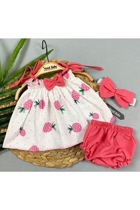 ست نوزادی صورتی بچه گانه پنبه ای Murat Baby - کد 125970176