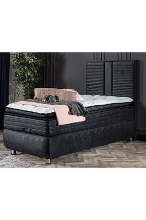 تختخواب جک دار مشکی تکنفره Weltew Home - کد 126757775