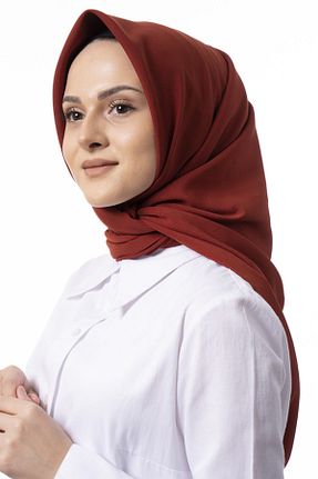 روسری قهوه ای پلی استر trendbona - کد 124868782
