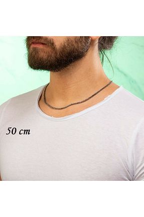 گردنبند نقره سبز مردانه 925 عیار Canka - کد 127482436