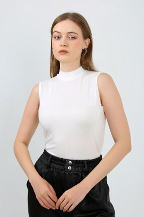 بادی سفید زنانه یقه ماهیگیر vitmo - کد 849762967
