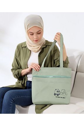 کیف دوشی سبز زنانه پارچه ای Toz Vintage - کد 849797915