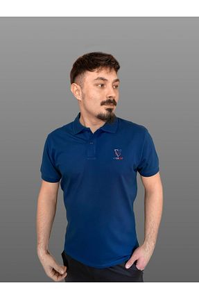 پولوشرت سرمه ای زنانه پنبه ای Butik - کد 809359971