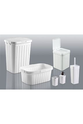 ست حمام سفید پلاستیک plastyol - کد 827151095