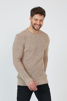 پلیور بژ مردانه Kırçıllı Tarz Cool - کد 794571745