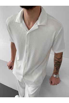 ست بالاتنه و پائین تنه سفید مردانه بافتنی NO1 KONSEPT - کد 849815324