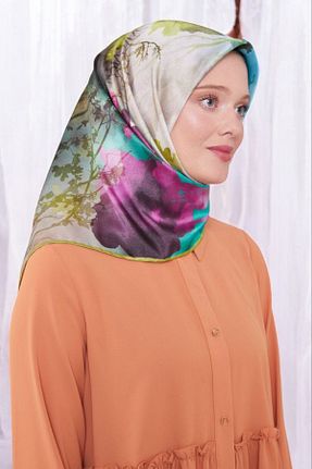 روسری سبز پلی استر Levidor - کد 849814478