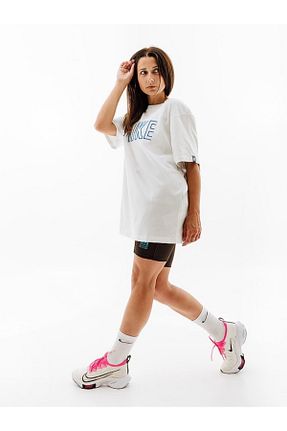 تیشرت اسپرت سفید زنانه اورسایز Nike - کد 813665764