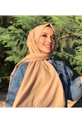 شال قهوه ای زنانه پنبه ای HAR-UM Ticaret - کد 377699657