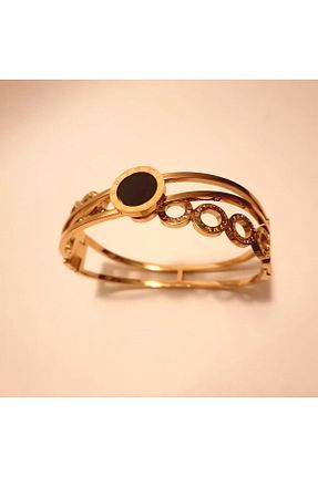 دستبند استیل (فولاد) طلائی زنانه استیل (فولاد) Renna - کد 797420994