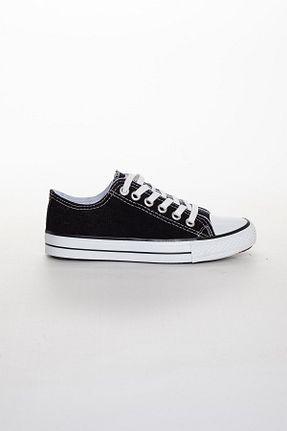 کفش اسنیکر مشکی زنانه بند دار Odal Shoes - کد 77943527