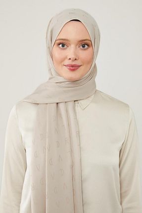 شال بژ زنانه پلی استر Levidor - کد 849953815