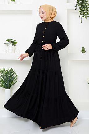 لباس حجاب مشکی زنانه اسلیم ModaMerve - کد 849961994