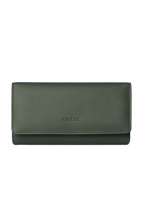کیف پول سبز زنانه ابعاد بزرگ Guzini - کد 849997690