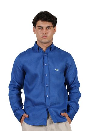 پیراهن سرمه ای مردانه رگولار turtte - کد 850042804