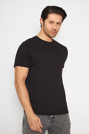 تیشرت مشکی مردانه Straight Black project - کد 815872085