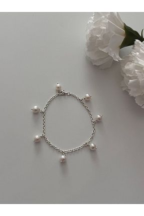 دستبند مروارید سفید مروارید آب شیرین DURAN TAKI TASARIM - کد 849770978