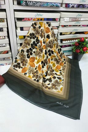 روسری سبز پلی استر nehir eşarp - کد 849801522