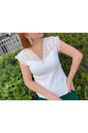بلوز سفید زنانه Ajurlu Ersanyavcin - کد 849807551