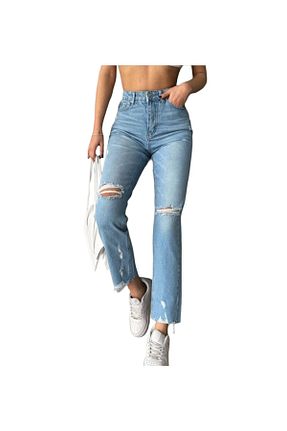 شلوار جین آبی زنانه پاچه ساده Butik - کد 849827102