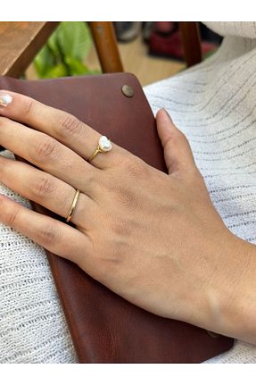 انگشتر جواهر طلائی زنانه مروارید yubijewelry - کد 849860693