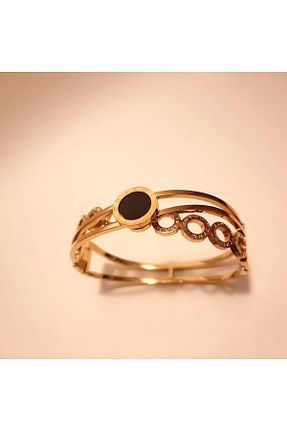 دستبند استیل (فولاد) طلائی زنانه استیل (فولاد) Renna - کد 797420994