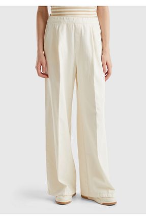 شلوار بژ زنانه پارچه United Colors of Benetton - کد 849906730