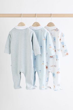 سرهمی خواب آبی بچه گانه پنبه ای Next Baby - کد 844000063