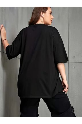 تیشرت مشکی زنانه اورسایز DAXİS Sportwear Company - کد 849946778