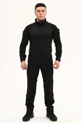 تیشرت مشکی زنانه رگولار SİNGLE SWORD - کد 800913472