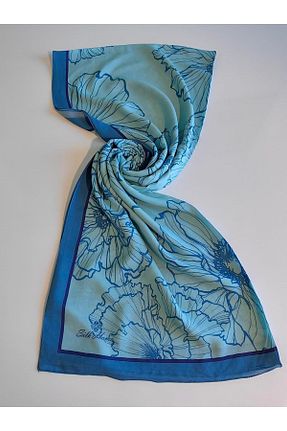 شال فیروزه ای زنانه ویسکون Silk Home - کد 849936483