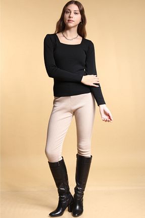 بلوز مشکی زنانه ساده Devinka - کد 358525598