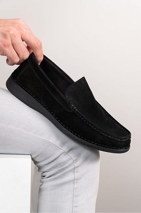کفش کژوال مشکی مردانه چرم خالص D&M DANİ&MARCA - کد 818131668
