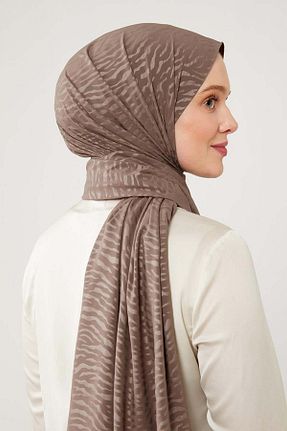 شال قهوه ای زنانه پلی استر Levidor - کد 849953311