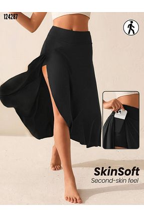 دامن مشکی زنانه بافتنی Genel Markalar - کد 849951137