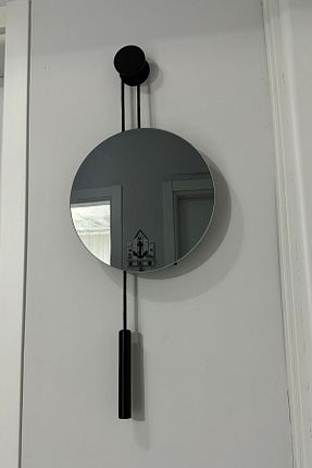 آینه مشکی فلزی MetaQuartz Aksesuar - کد 353764145
