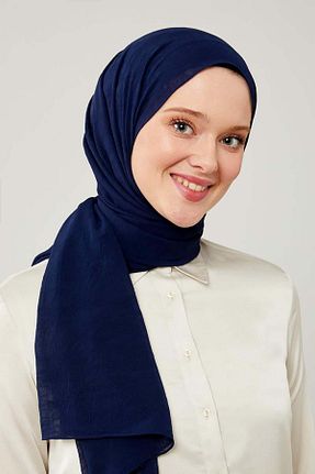 شال سرمه ای زنانه پلی استر Levidor - کد 849952843