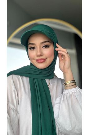 کلاه شنای حجاب سبز زنانه ebruli eşarp - کد 835488264