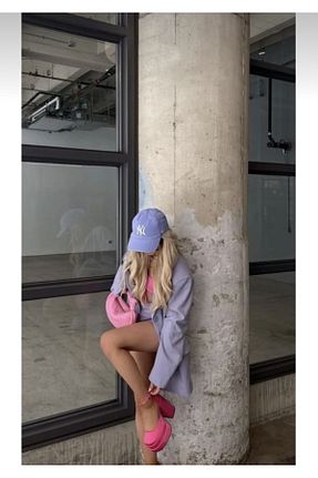 کلاه بنفش زنانه پنبه ای MSA - کد 456726905