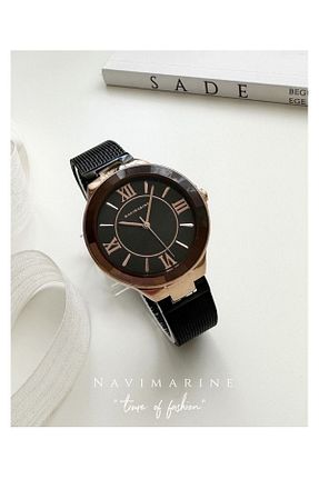 ساعت مچی مشکی زنانه 36 میلی متر Navimarine - کد 737377530