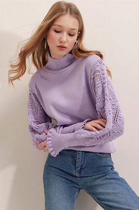 پلیور بنفش زنانه ساده citystyle - کد 850004738