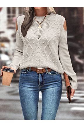 پلیور طوسی زنانه ساده citystyle - کد 849999763